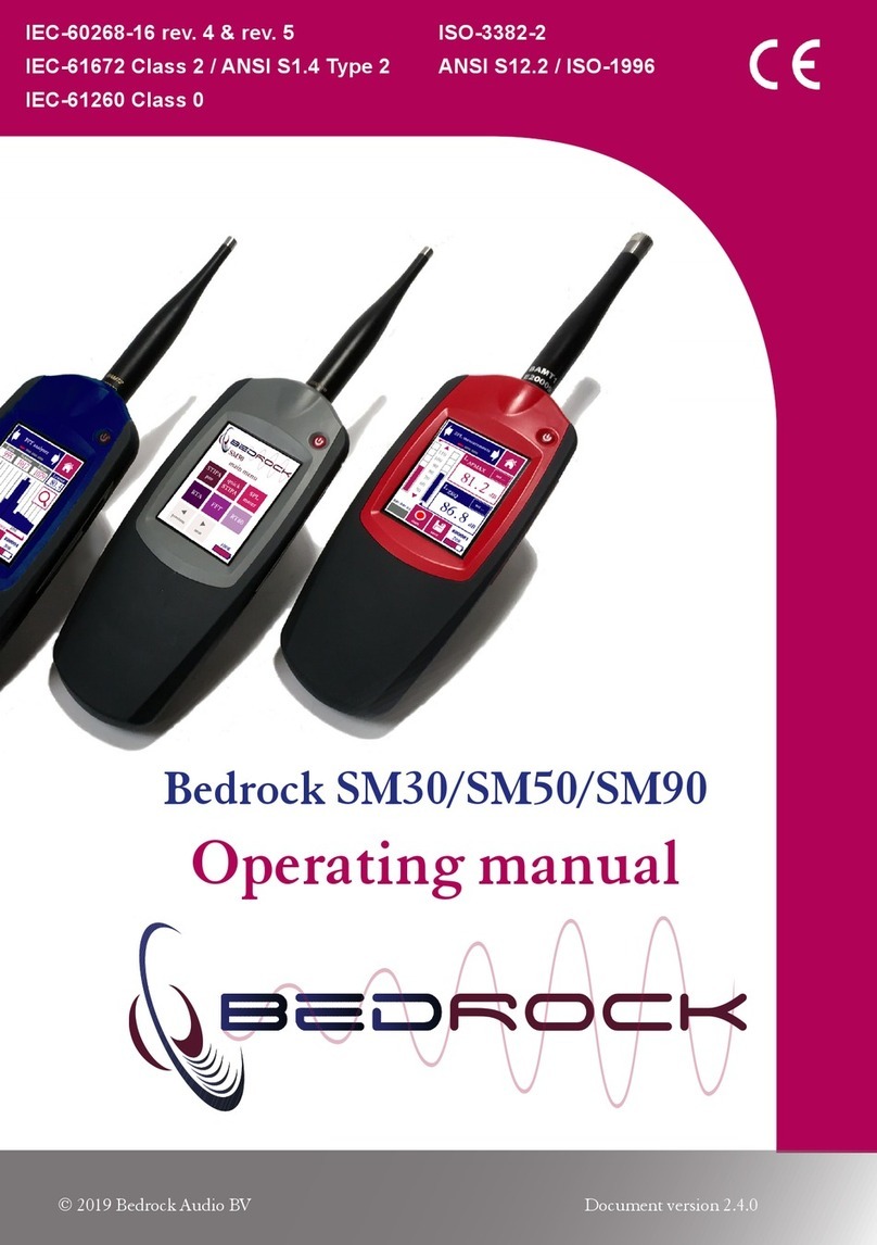 Bedrock SM50 operating manual