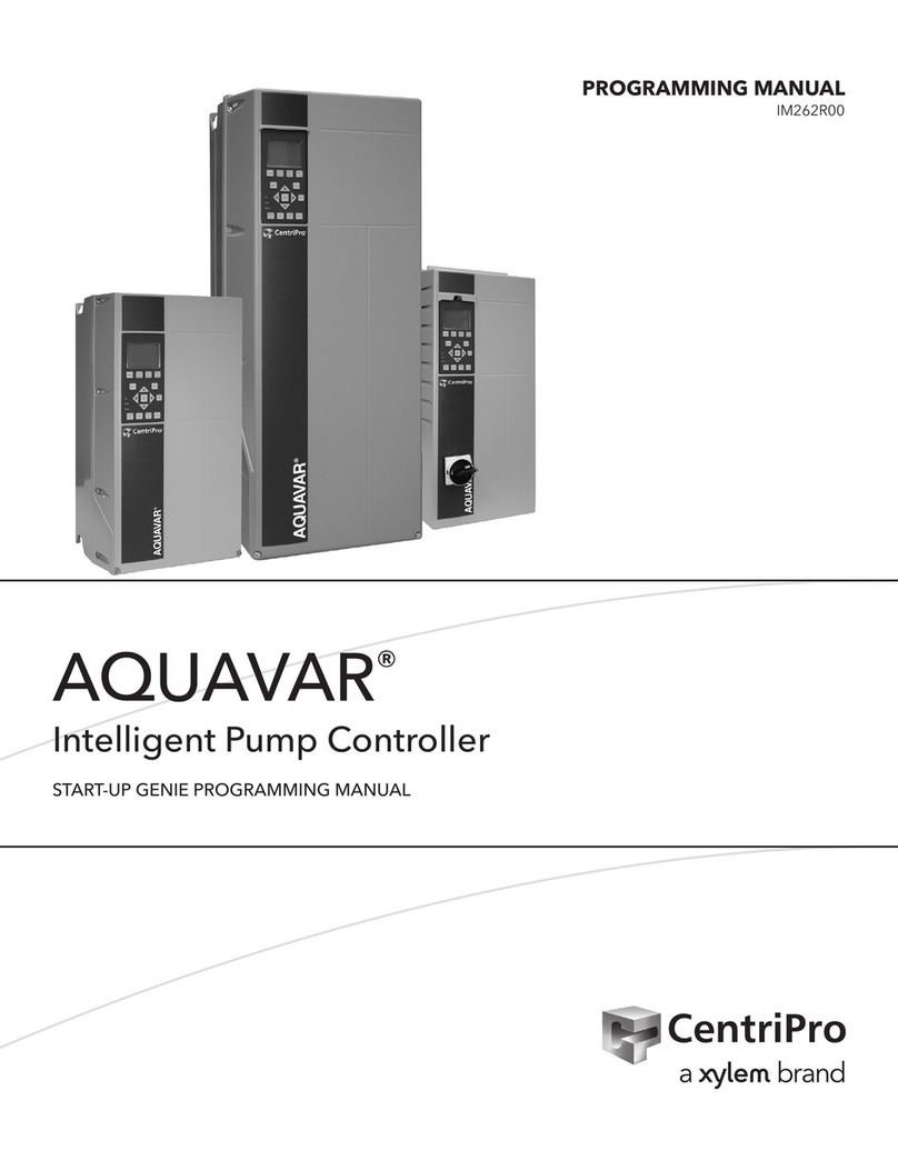 Xylem CentriPro Aquavar Programming manual