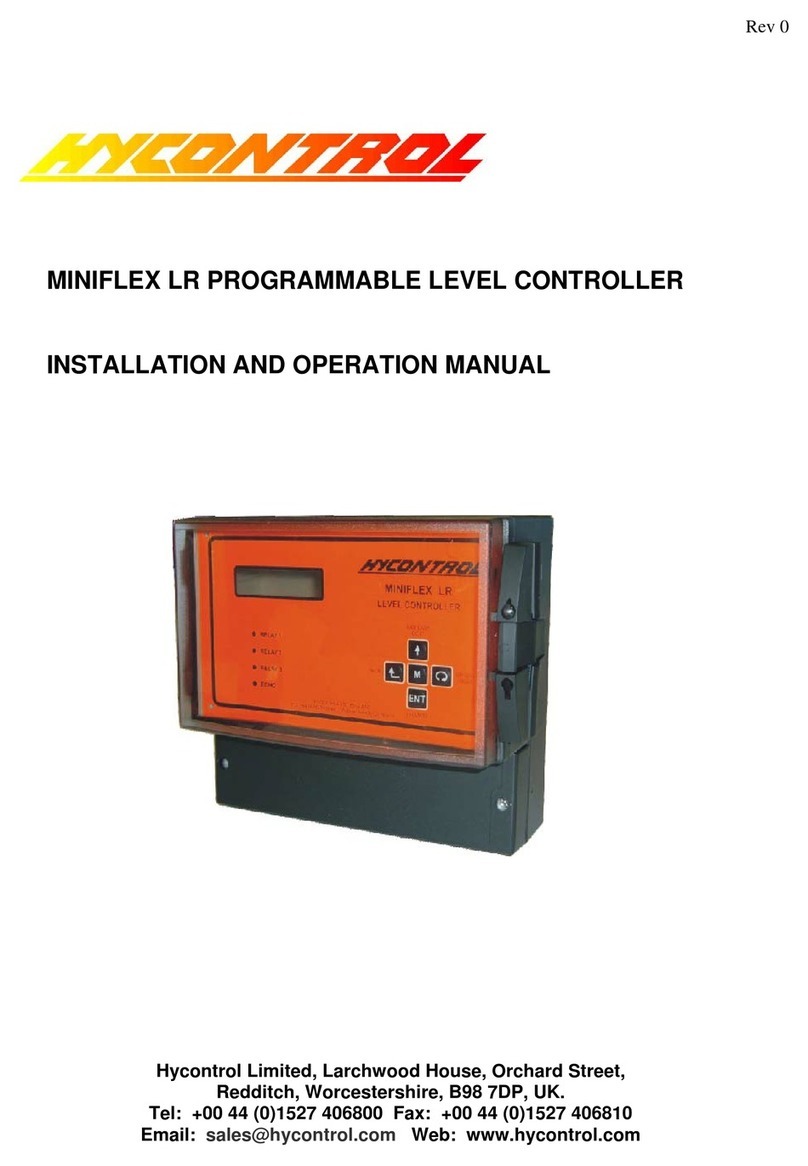 Hycontrol MINIFLEX LR Installation and operation manual