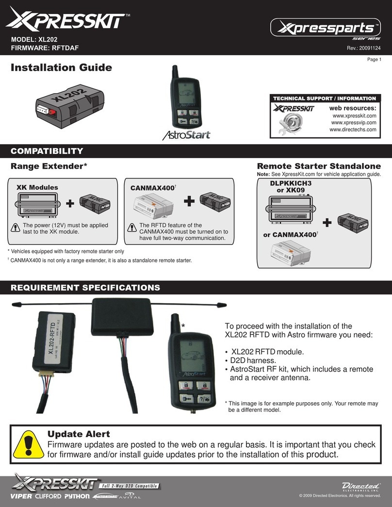 Directed Electronics Xpresskit Series installation guide