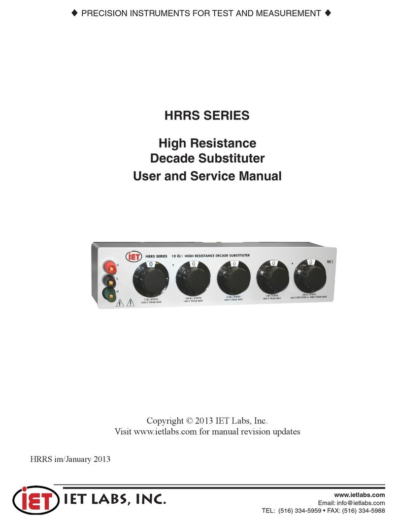 IET Labs HRRS SERIES Troubleshooting guide