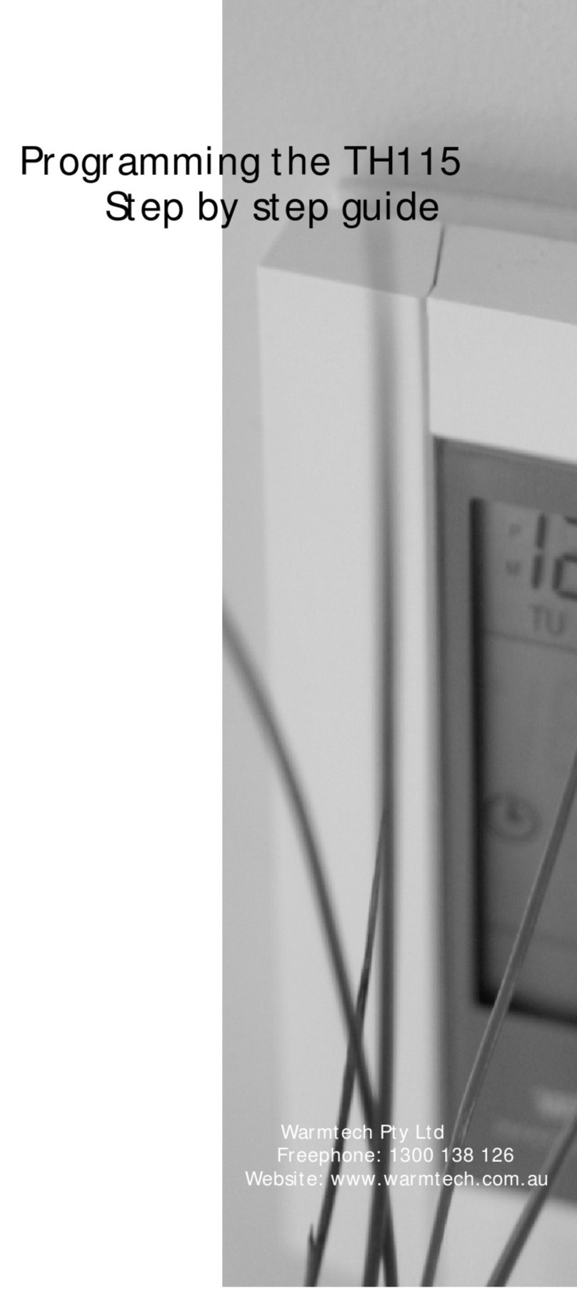 Warmtech TH115 Series Step-by-step guide