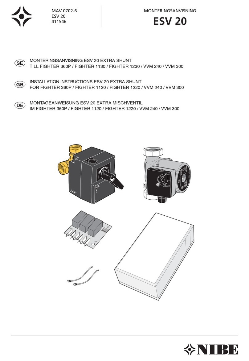 Nibe ESV 20 User manual