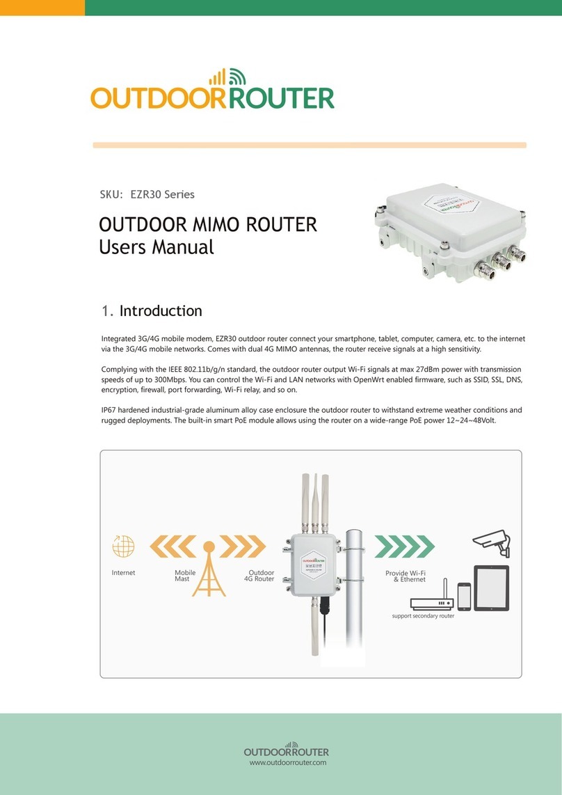 Outdoor Router EZR30 Series user manual