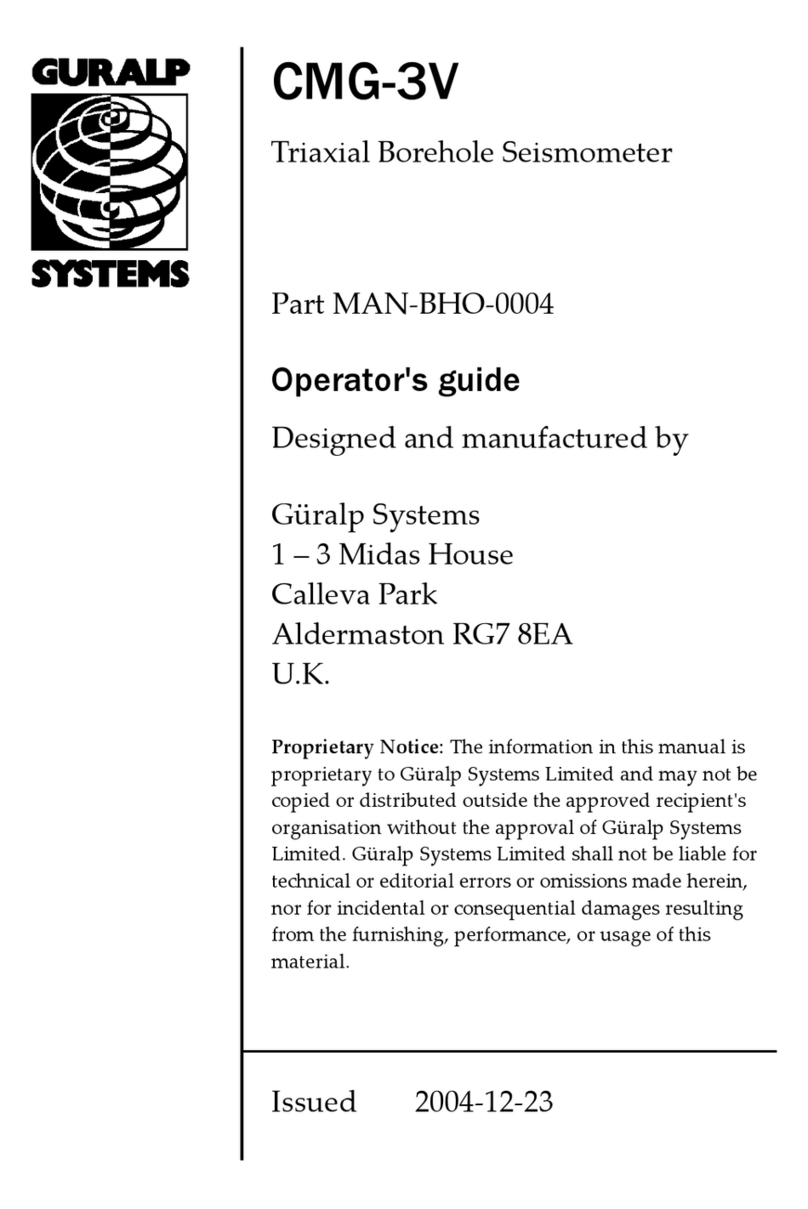 Guralp Systems CMG-3V Manual