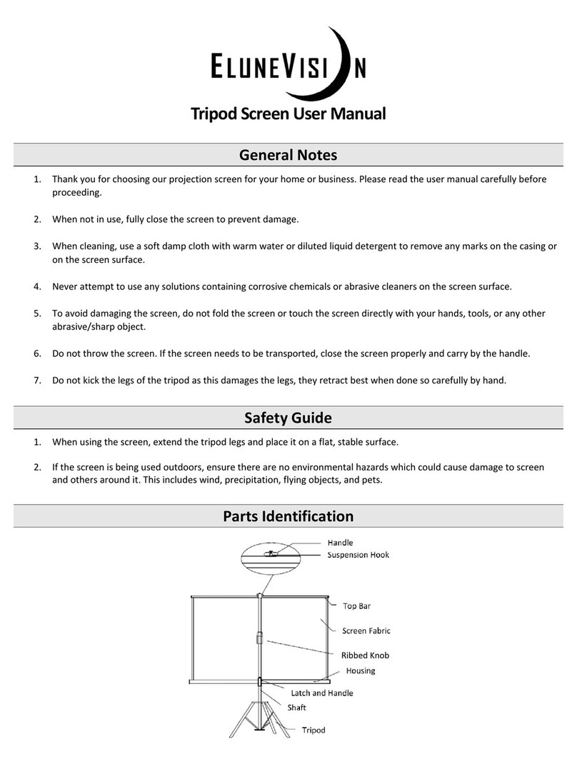 EluneVision Tripod Screen user manual EluneVision Tripod Screen user manual