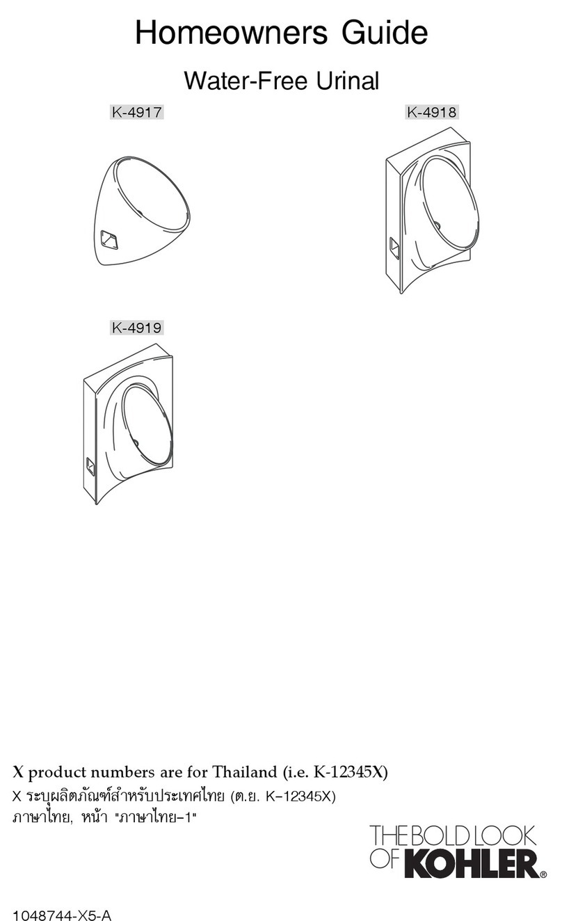 Kohler K-4918 Assembly instructions