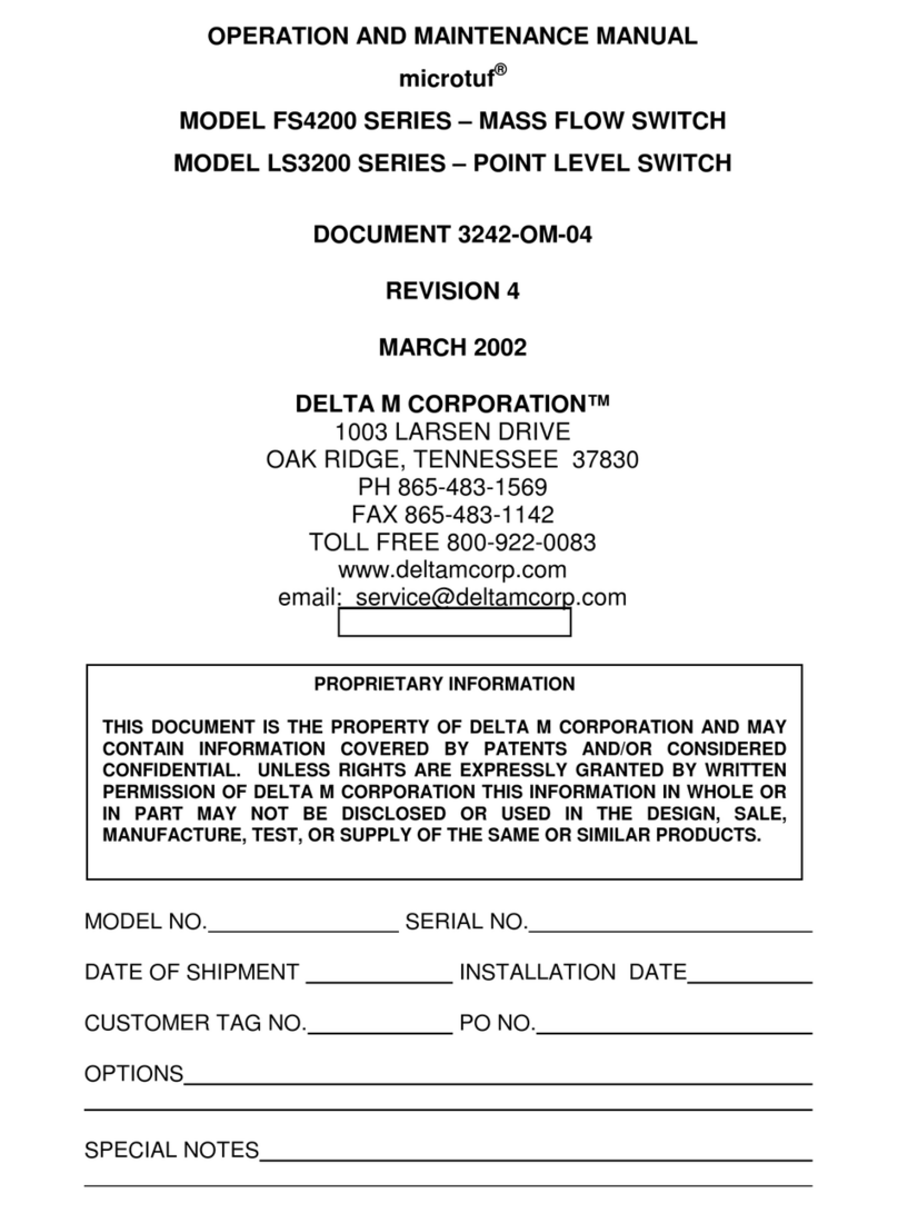 DELTA M microtuf FS4200 Series User manual
