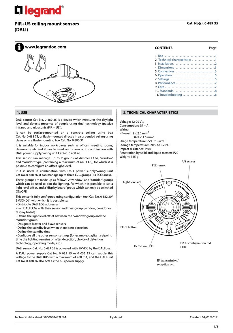 LEGRAND 0 489 35 Instruction manual LEGRAND 0 489 35 Instruction manual