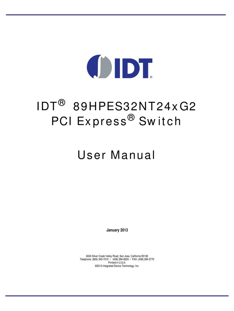IDT PCI Express 89HPES32NT24xG2 User manual