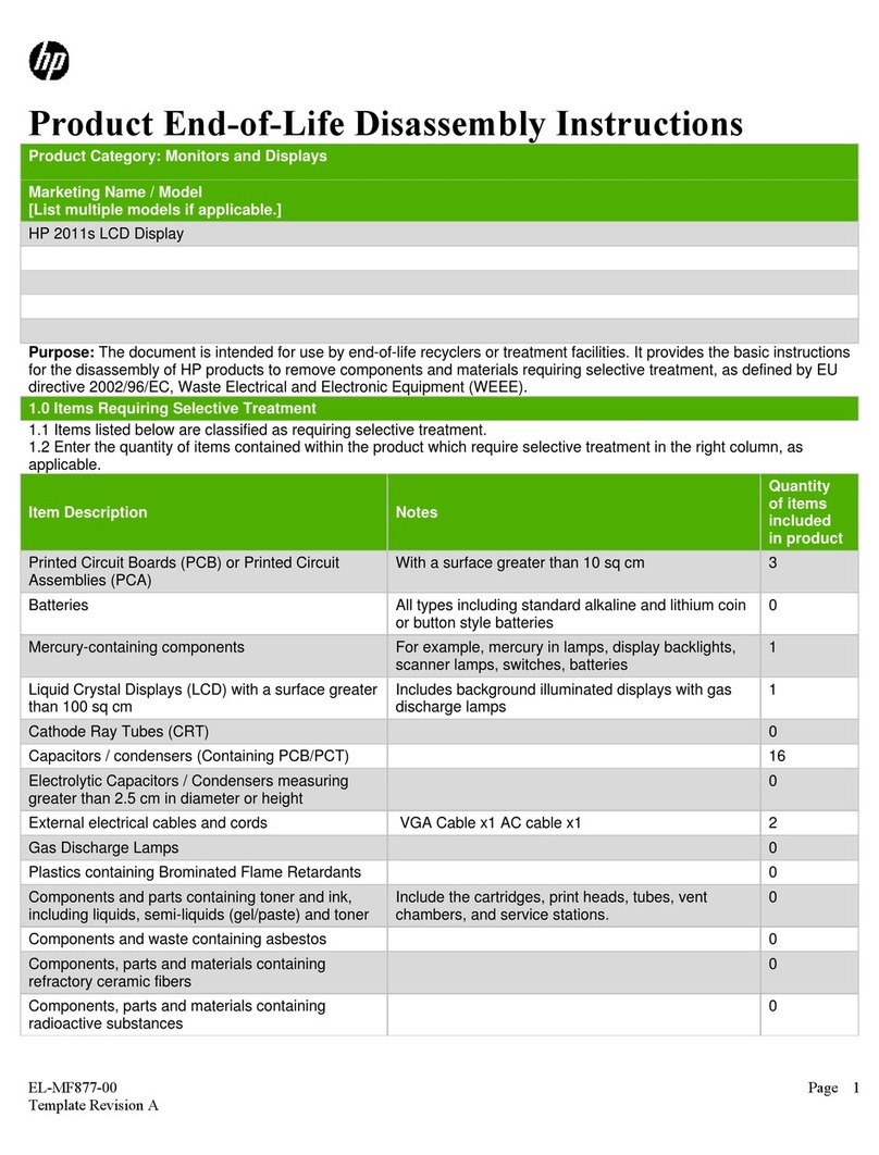 HP 2011S Disassembly instructions