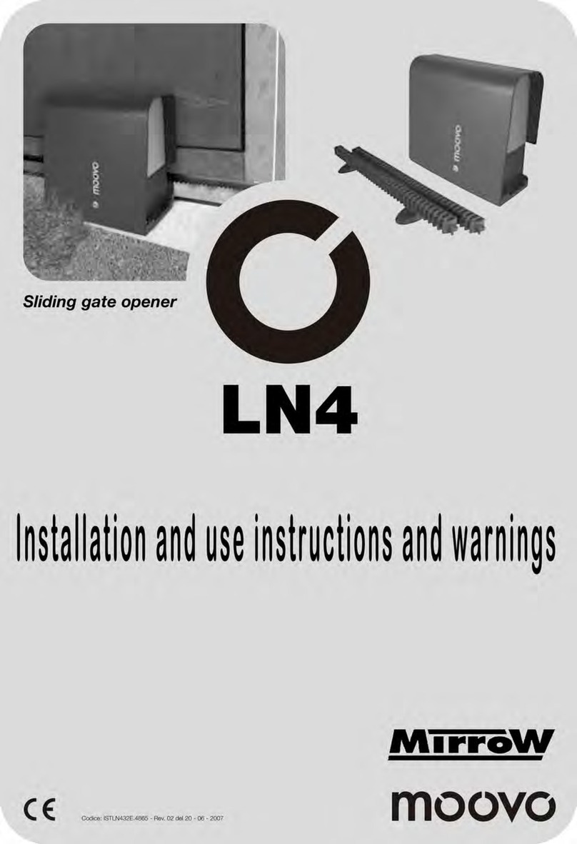 Mirrow Moovo LN4 Series Product manual