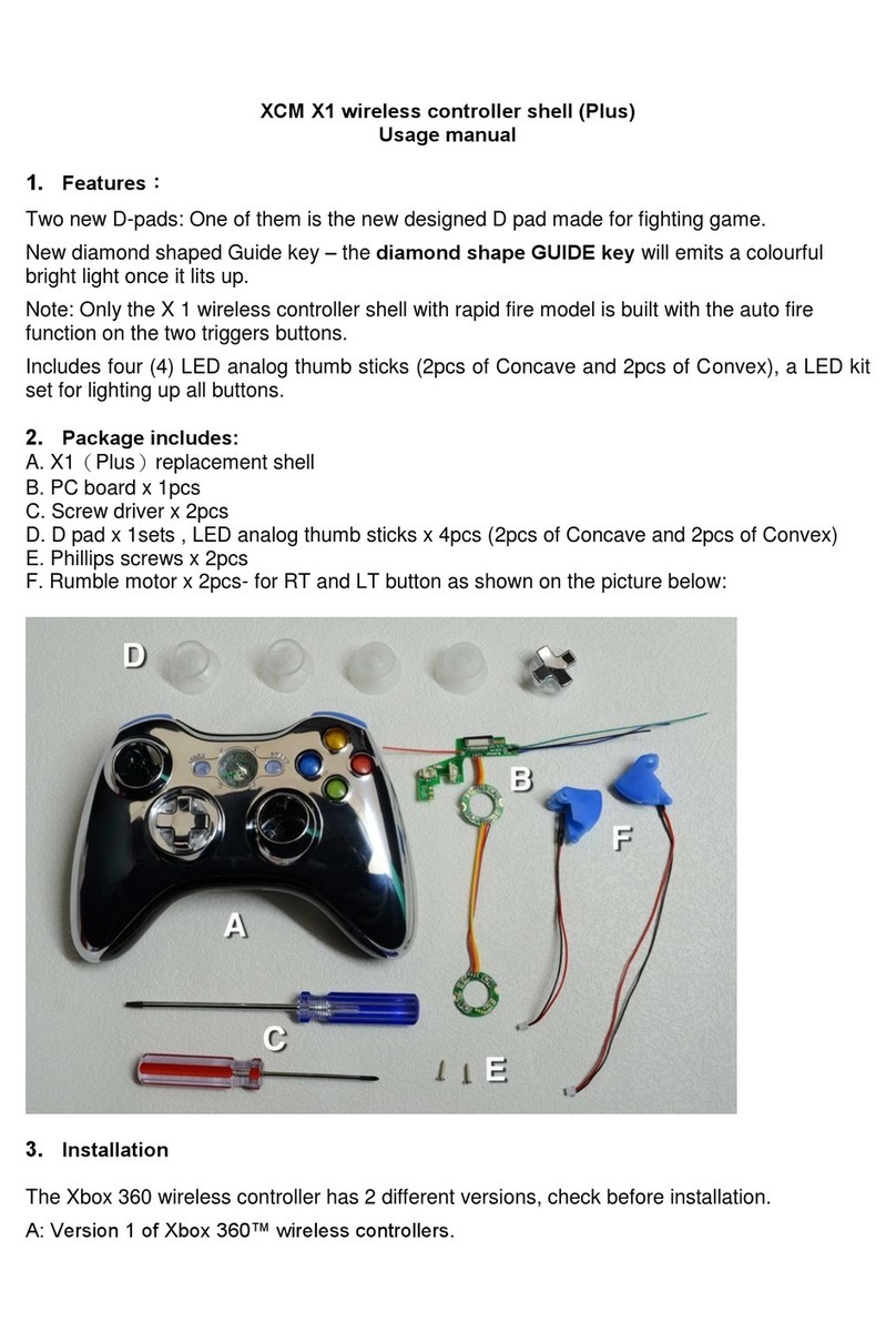 XCM X1 Parts list manual