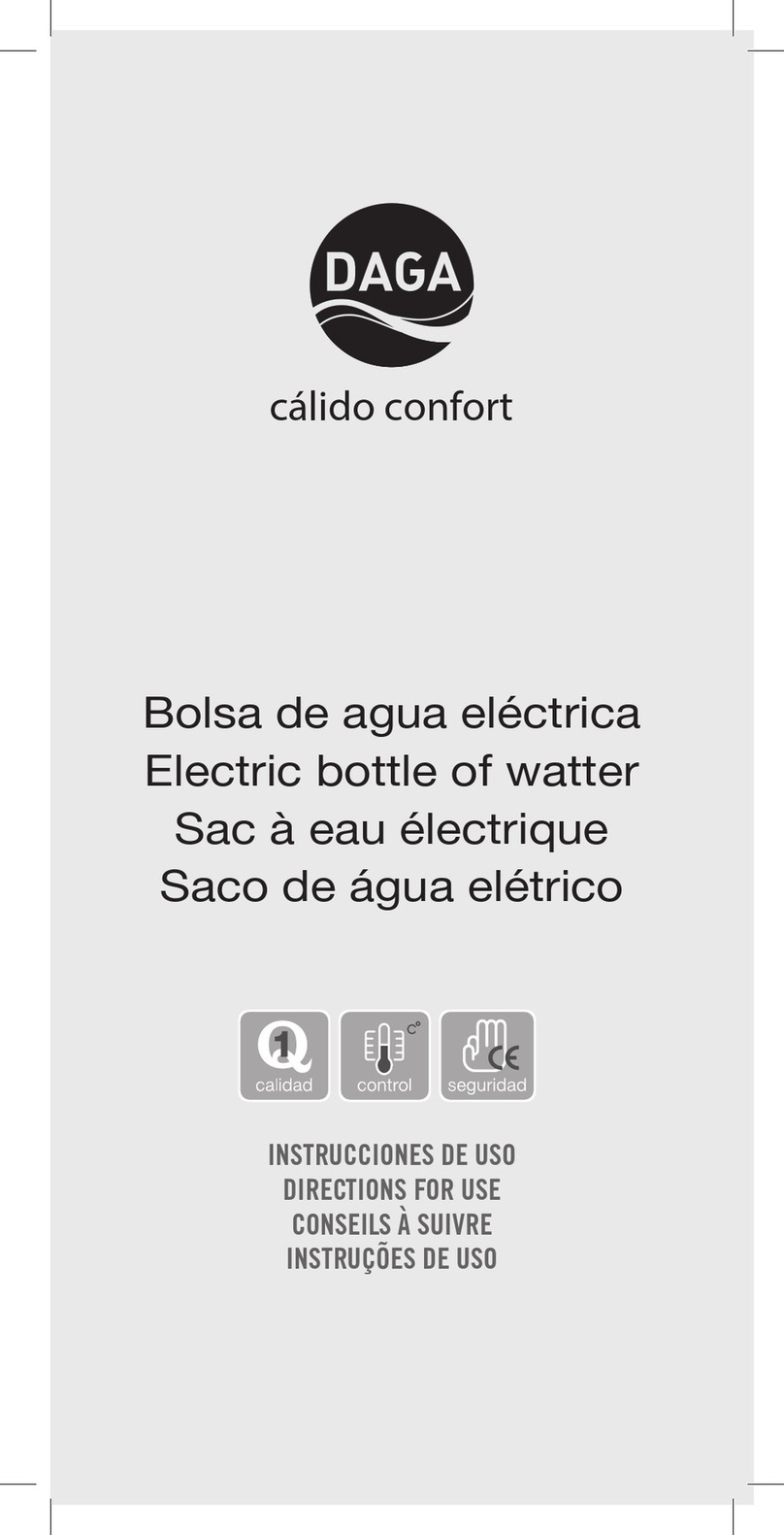 B&B TRENDS Daga FlexyHeat Water Directions for use B&B TRENDS Daga FlexyHeat Water Directions for use