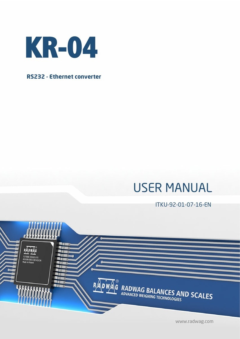 RADWAG KR-04 Series User manual
