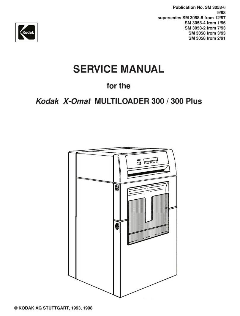 Kodak X-Omat MULTILOADER 300 Plus Service manual