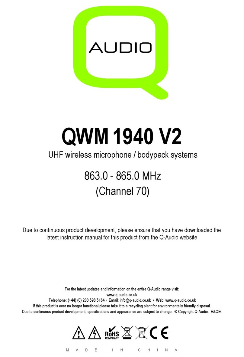 Q-Audio QWM 1940 V2 operating instructions