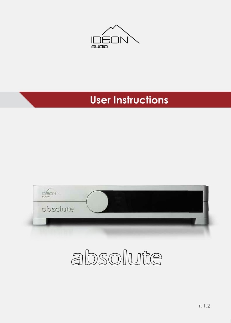 Ideon Audio Absolute User instructions