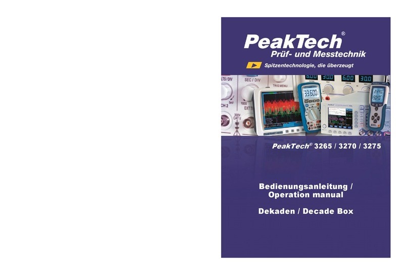 PeakTech 3270 User manual