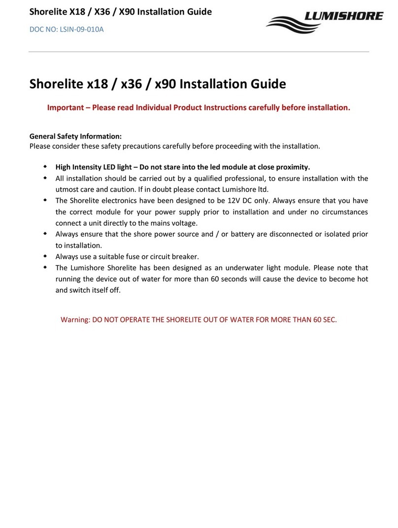 lumishore Shorelite X18 installation guide