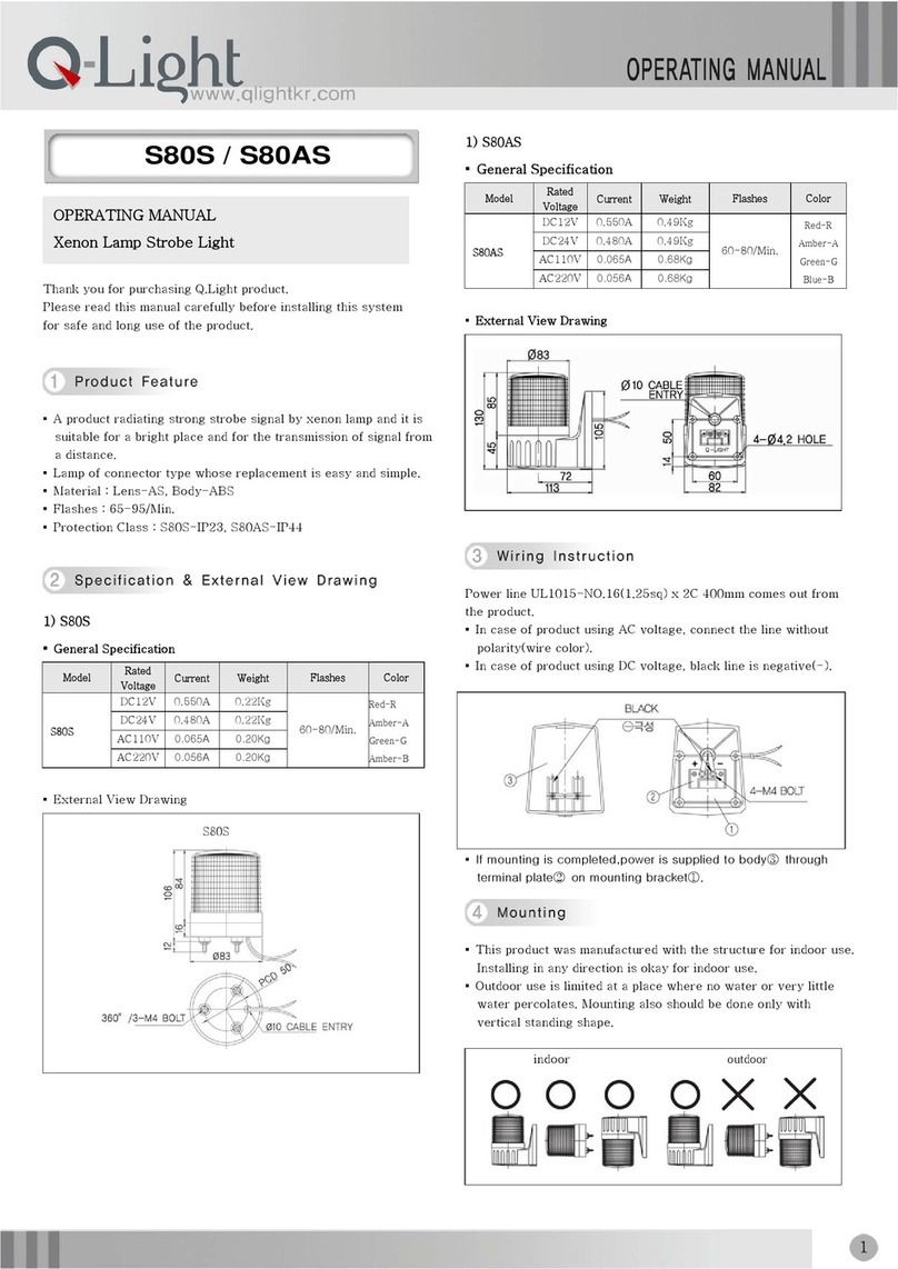 Qlight S80S User manual