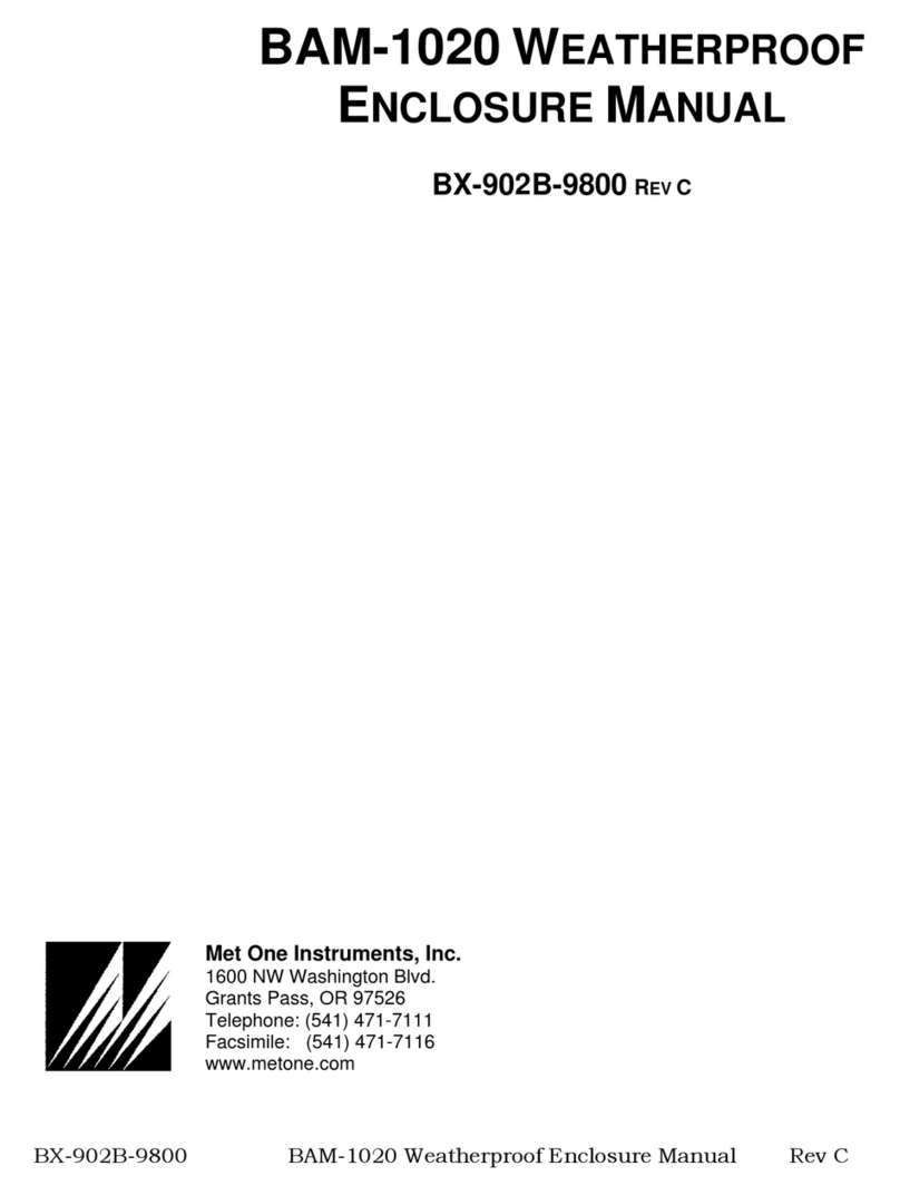 Met One Instruments BAM-1020 manual