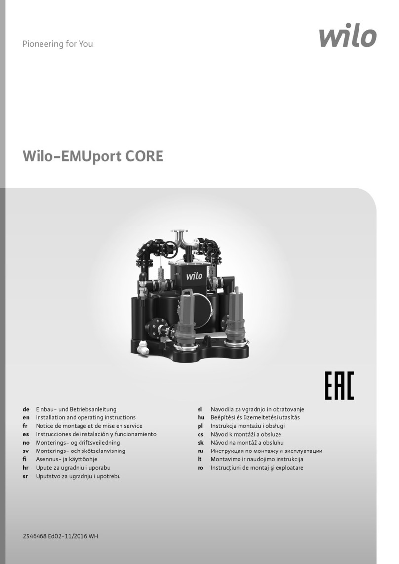 Wilo EMUport CORE Series Installation and operating instructions