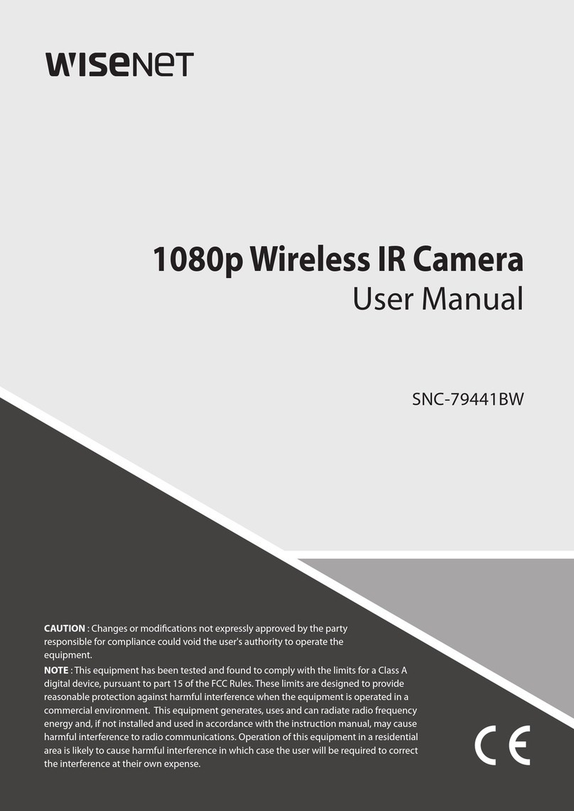 Wisenet SNC-79441BW User manual
