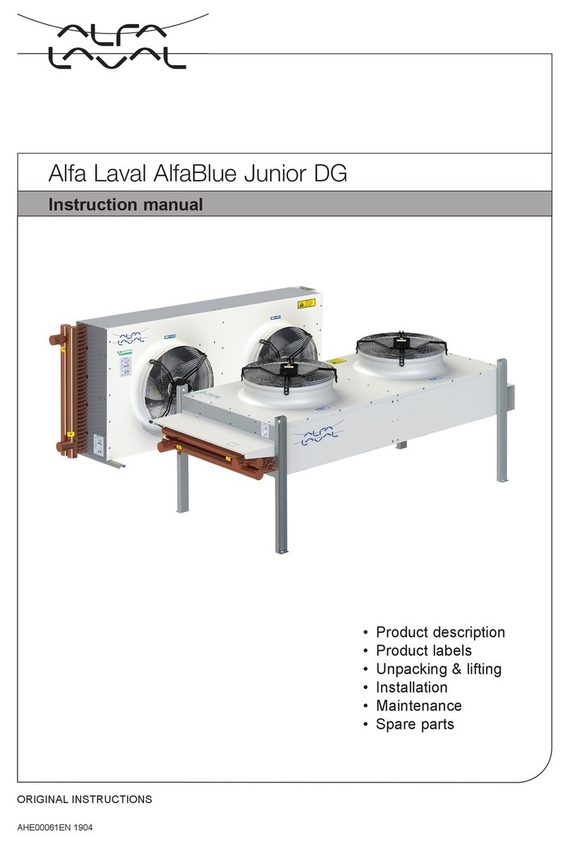 Alfalaval AlfaBlue Junior DG instruction manual