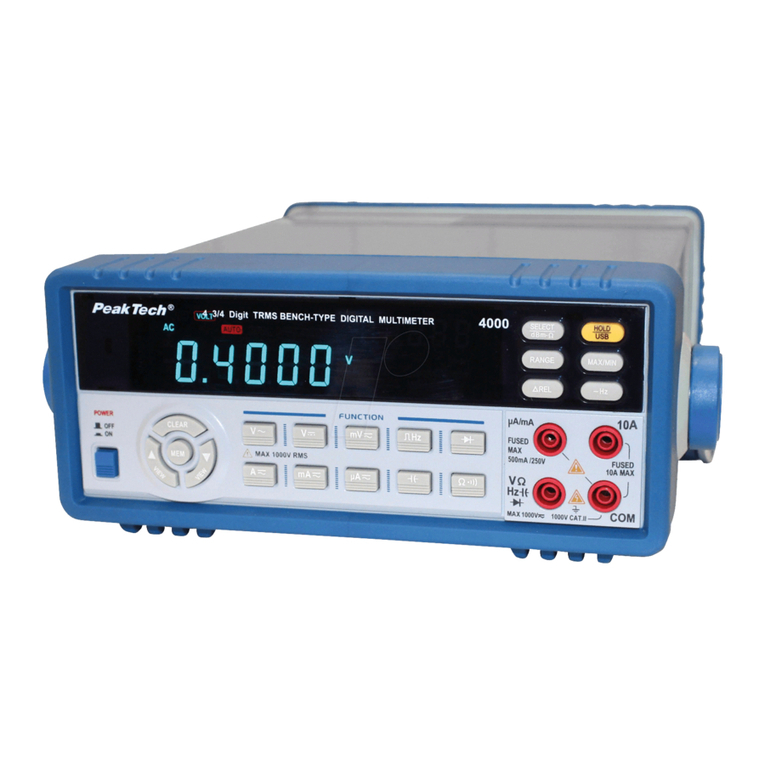 PeakTech 4000 User manual