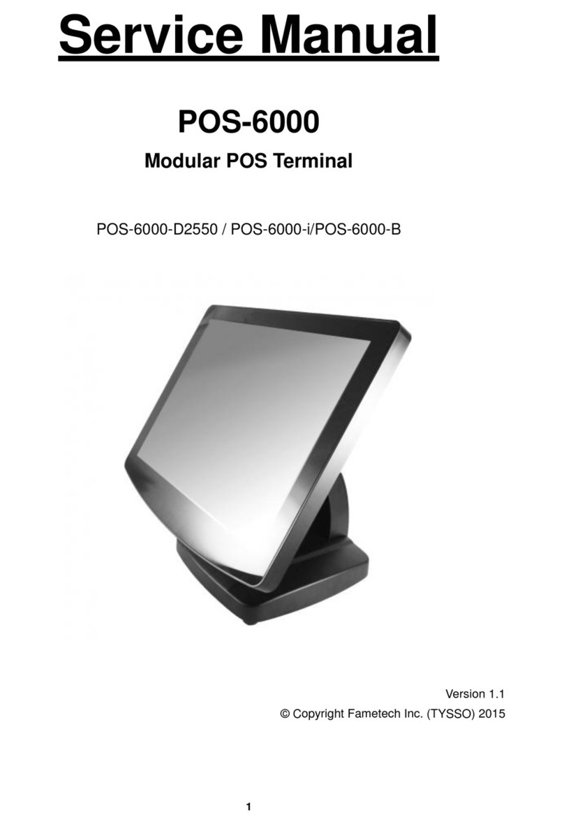 Fametech POS-6000 Series Service manual