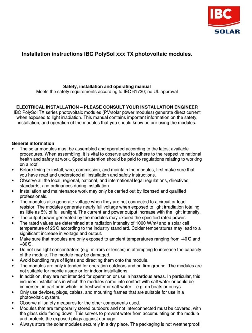 IBC SOLAR PolySol TX Series installation instructions