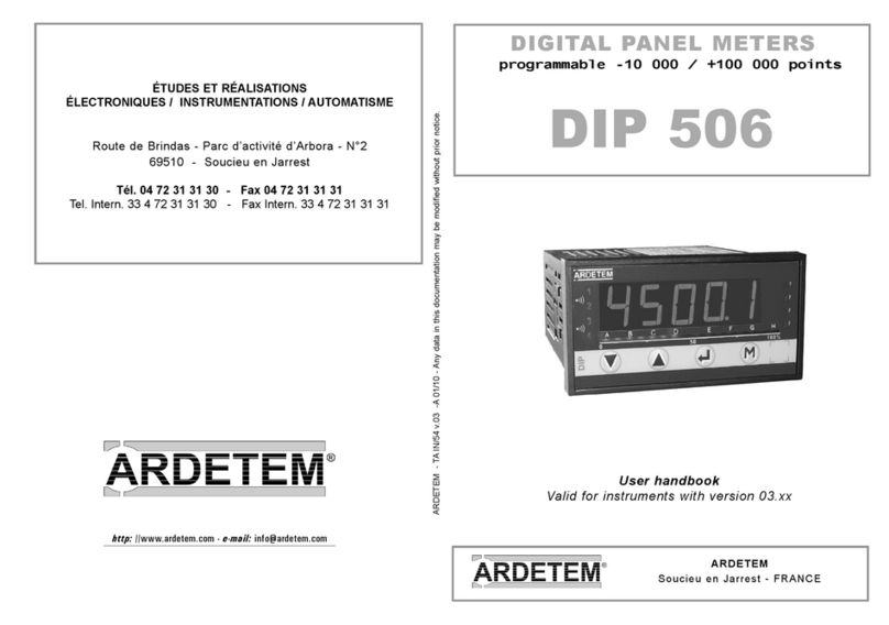ARDETEM DIP 506 User handbook