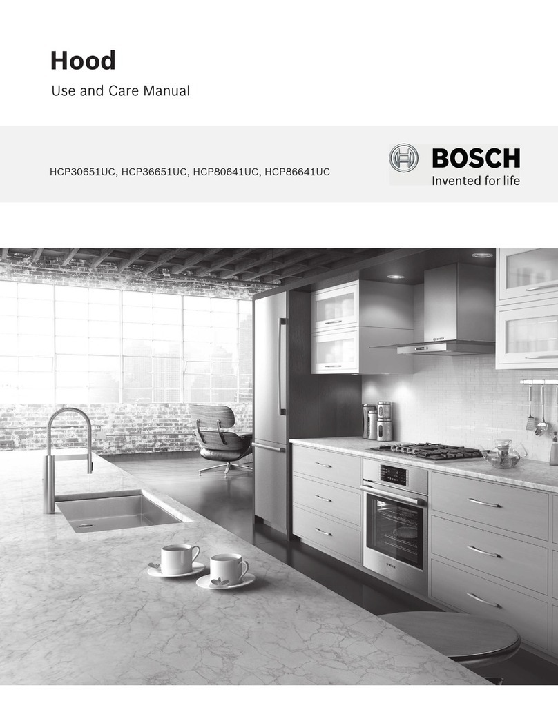 Bosch HCP30651UC use and care manual