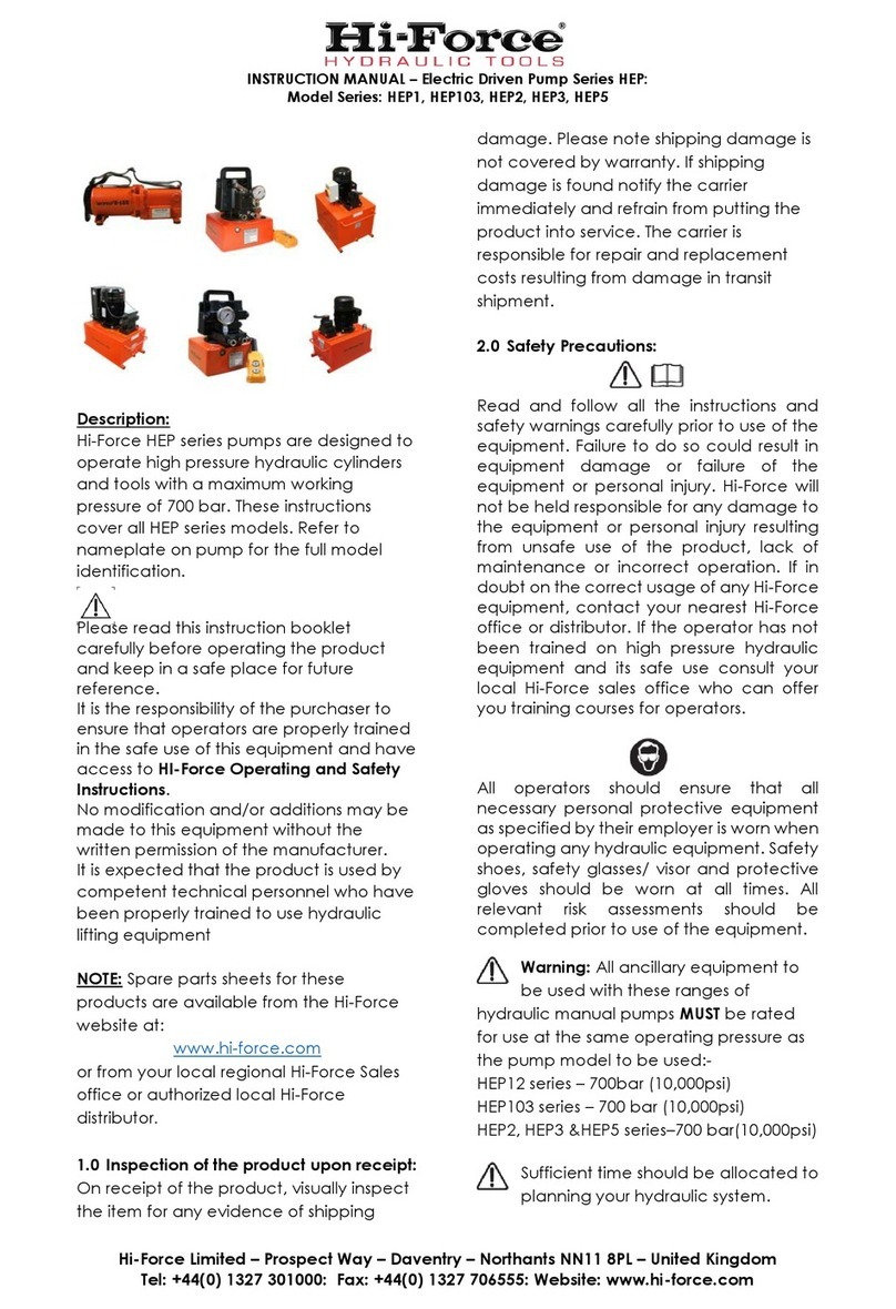 Hi-Force HEP3 User manual Hi-Force HEP3 User manual