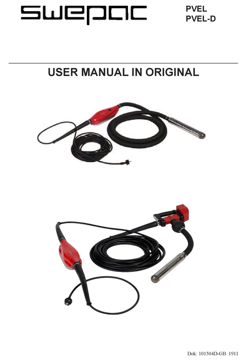 swepac PVEL-D USER MANUAL IN ORIGINAL