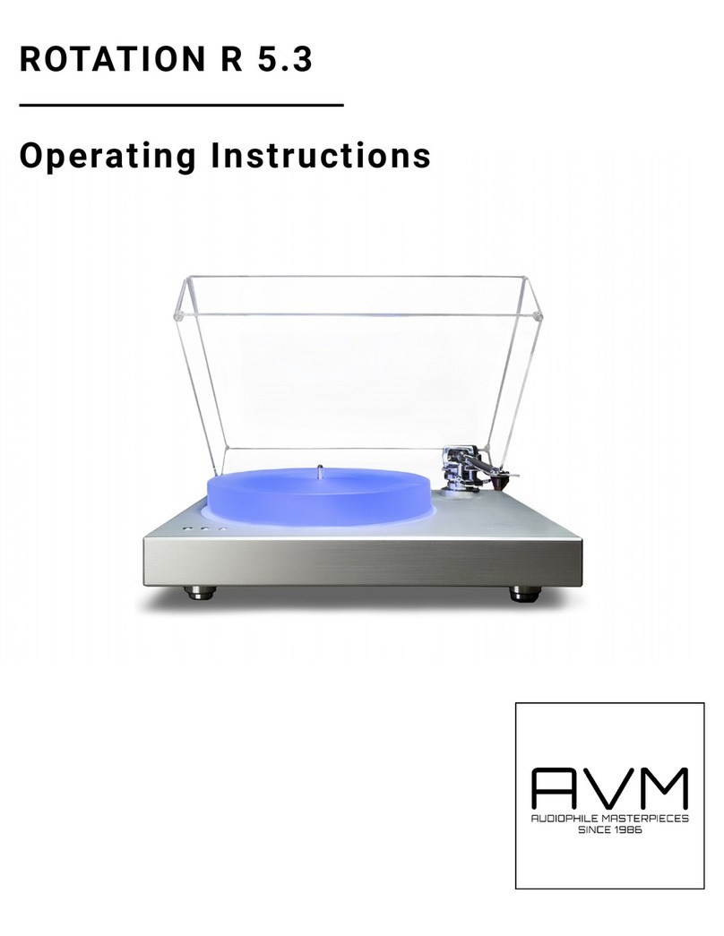 AVM ROTATION R 5.3 operating instructions