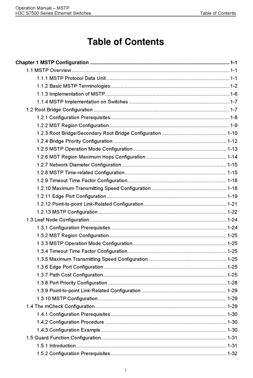 H3C S7500 Series User manual H3C S7500 Series User manual