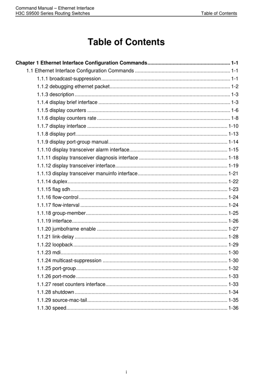 H3C S9500 Series Command manual
