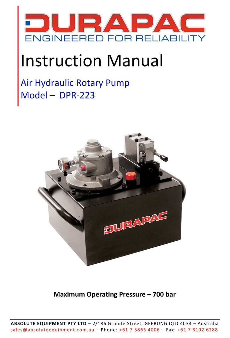 Durapac DPR-223 instruction manual