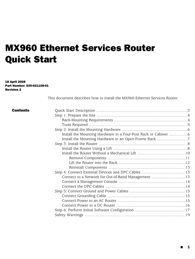 Juniper MX960 User manual Juniper MX960 User manual
