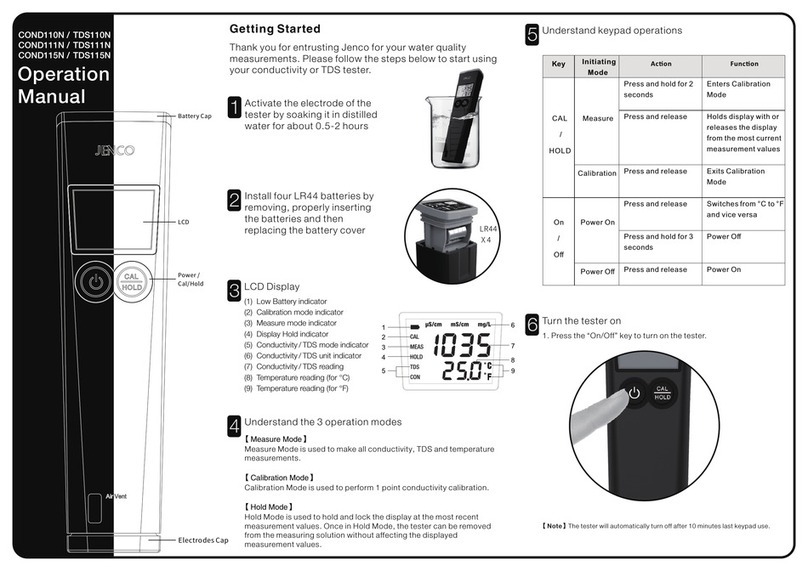 JENCO COND110N Operation manual