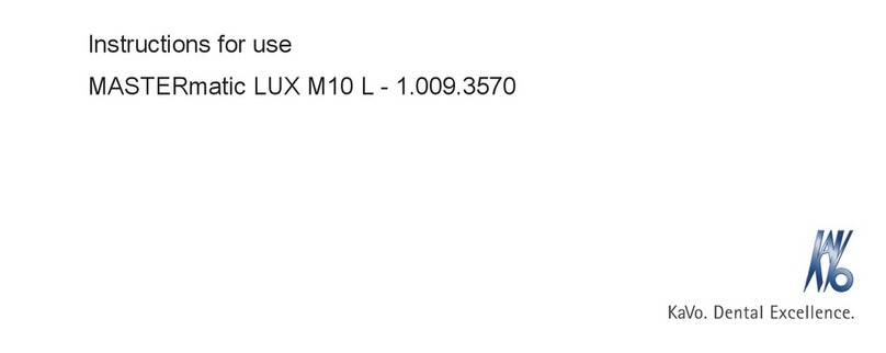 KaVo MASTERmatic LUX M10 L Instructions for use KaVo MASTERmatic LUX M10 L Instructions for use