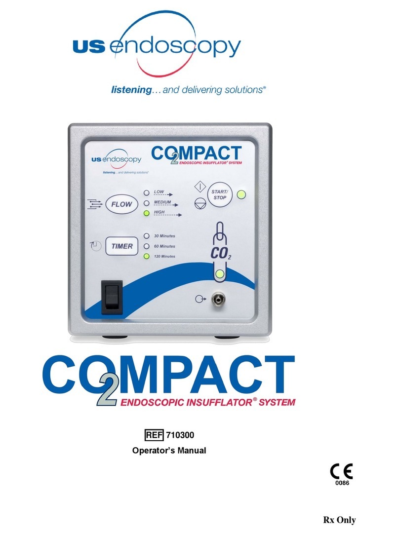US endoscopy Co2mpact Endoscopic Insufflator Operator's manual