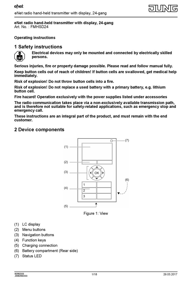 Jung FMHSD24 operating instructions