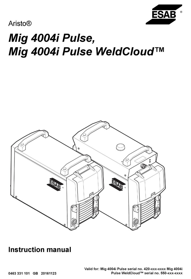 ESAB Retrofit Aristo Mig 4004i WeldCloud instruction manual