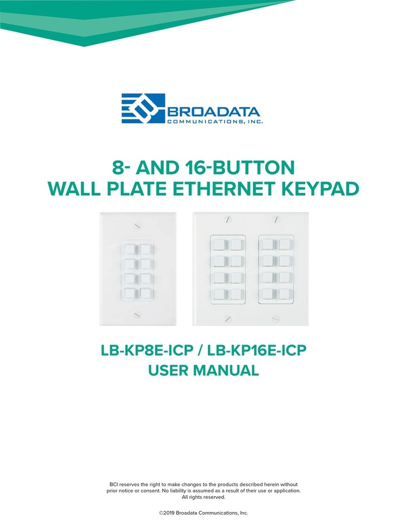 Broadata Communications LB-KP8E-ICP user manual
