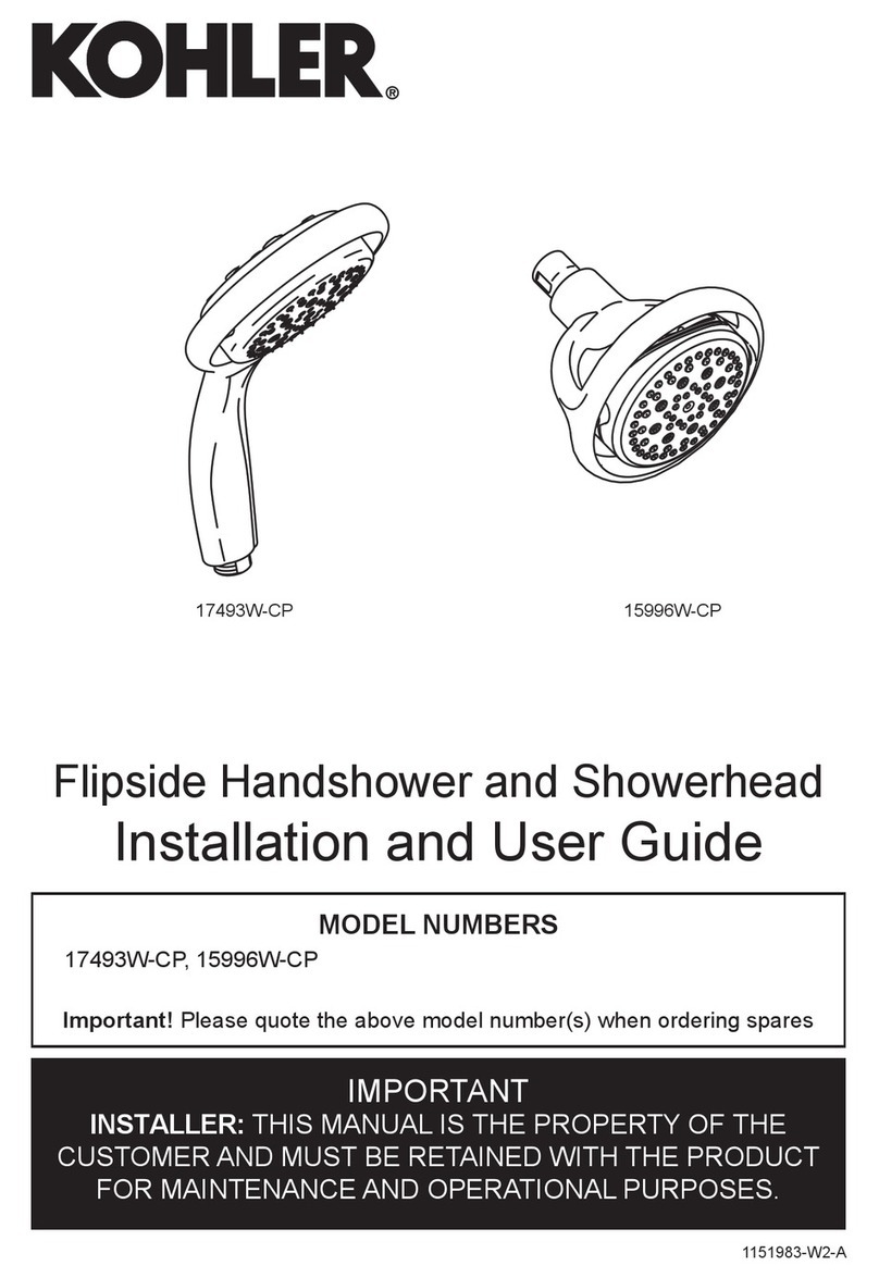 Kohler 17493W-CP User manual