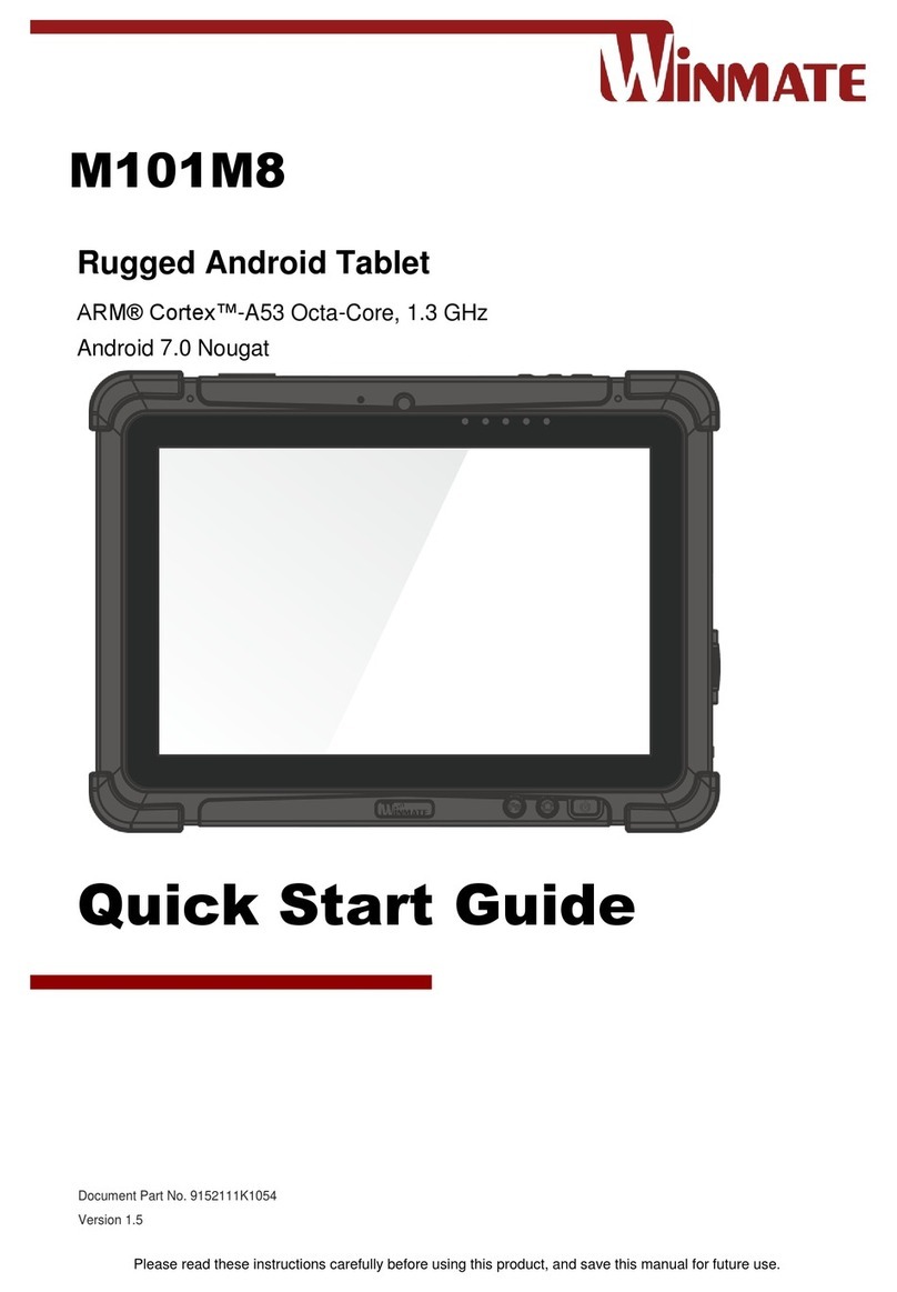 Winmate M101M8 Series quick start guide