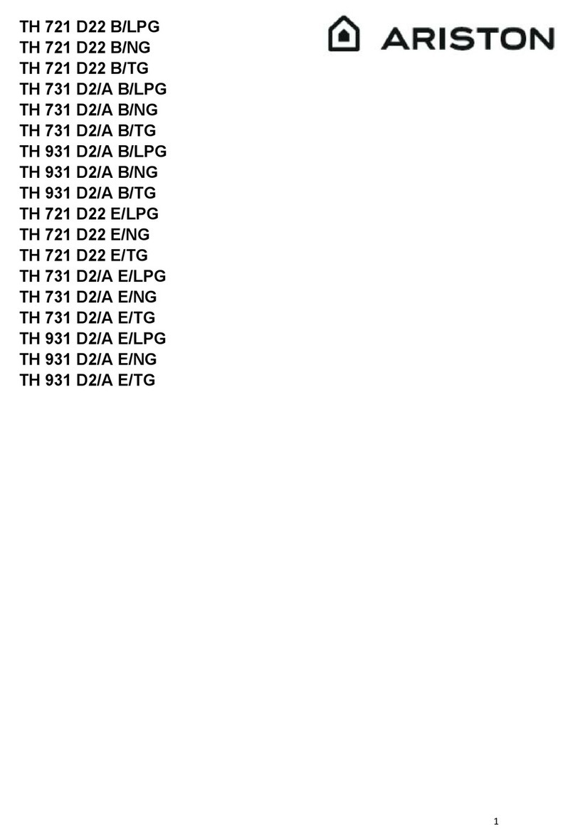 Ariston TH 721 D22 B/LPG User manual